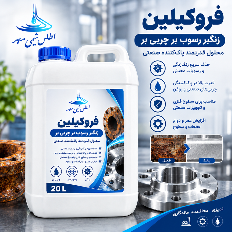 فروکیلین اطلس شیمی مهر | زنگبر، رسوببر و چربیبر صنعتی