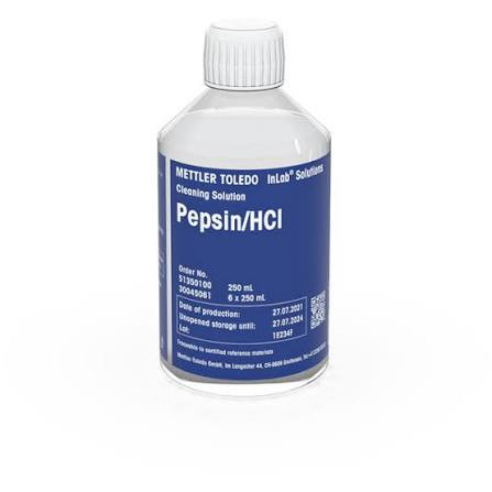 محلول پاک کننده الکترود Pepsin-HCl متلر تولدو بسته 250 میلیلیتری کد 51350100