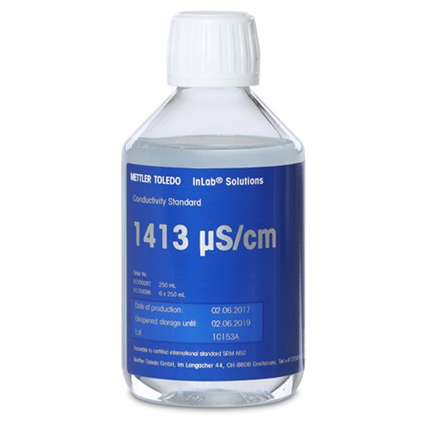 بافر EC 1413µS متلر تولدو بسته 250 میلیلیتری کد 51350092